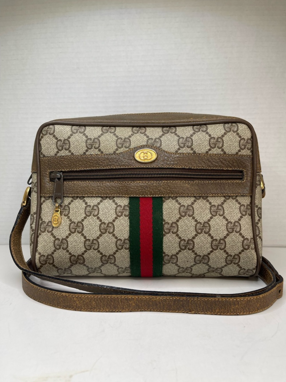 Gucci Ophidia GG Supreme Web Sherry Line shoulder bag - Picture 1 of 16